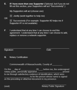 Supported Decision Making Agreement EXAMPLE