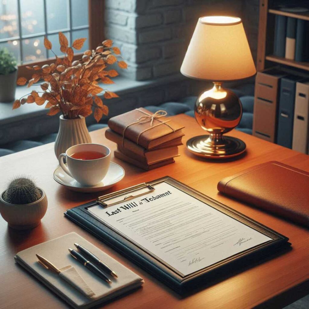 a will on a desk, which is a part of long term care planning strategy